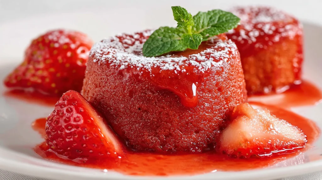 Strawberry Lava Cake recipe