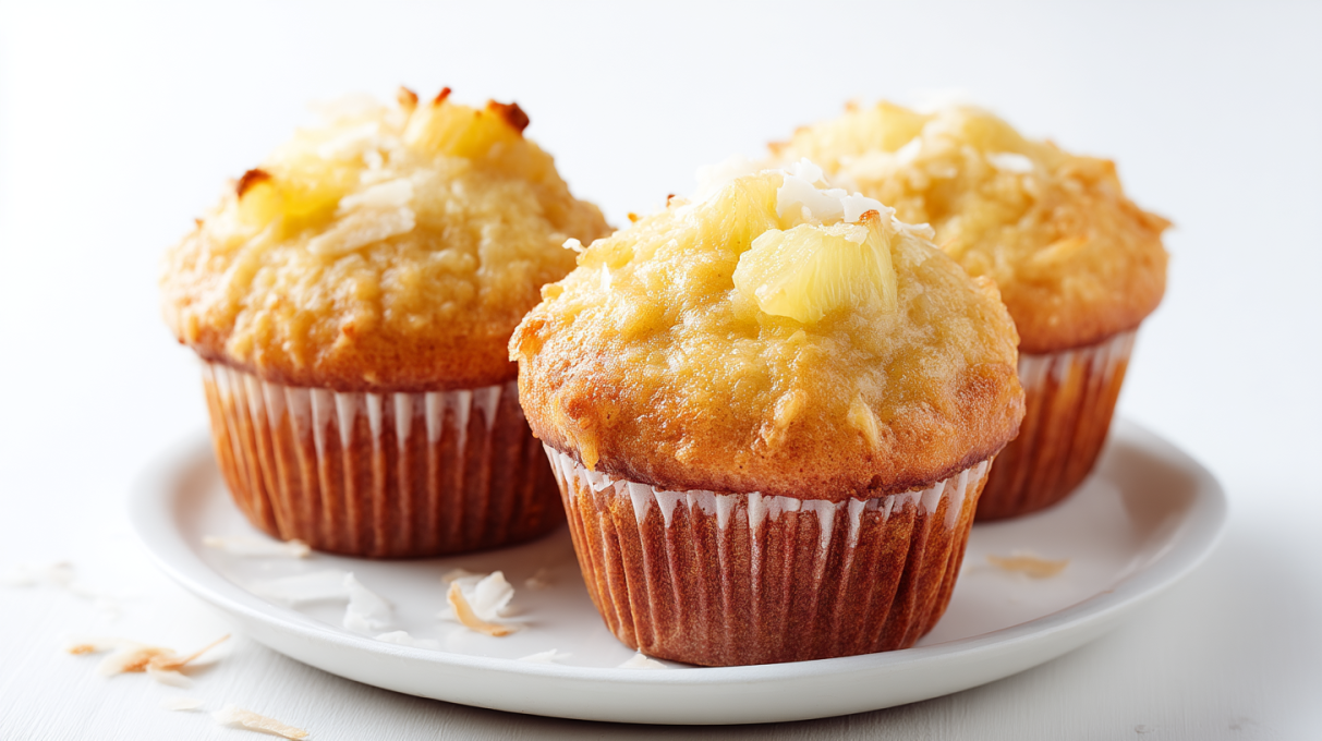 Pineapple Coconut Muffins