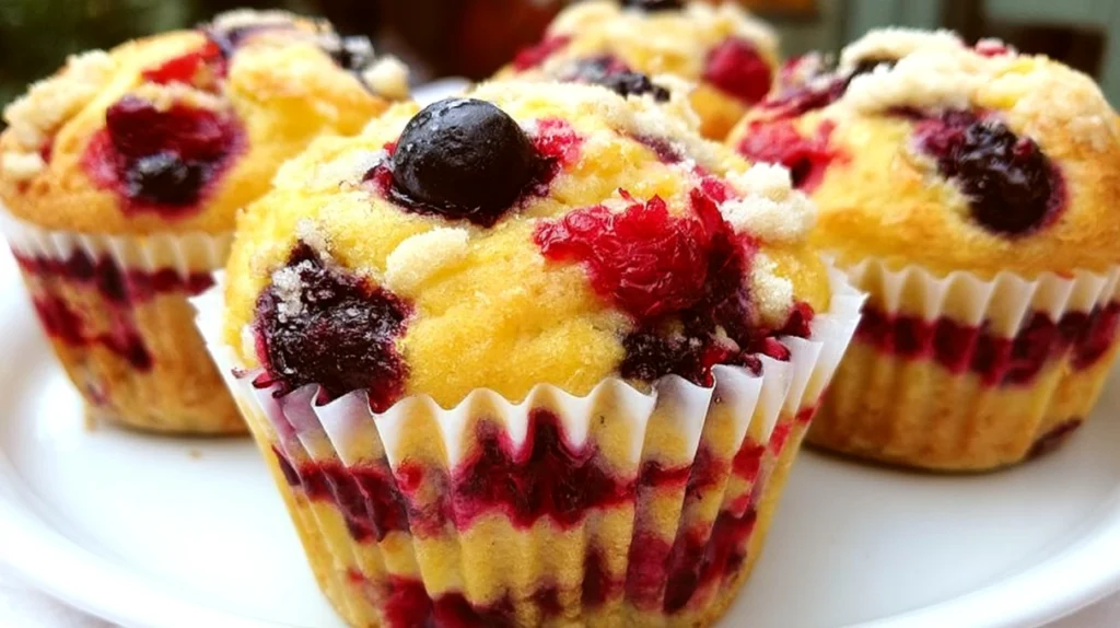Berry Cream Cheese Muffins