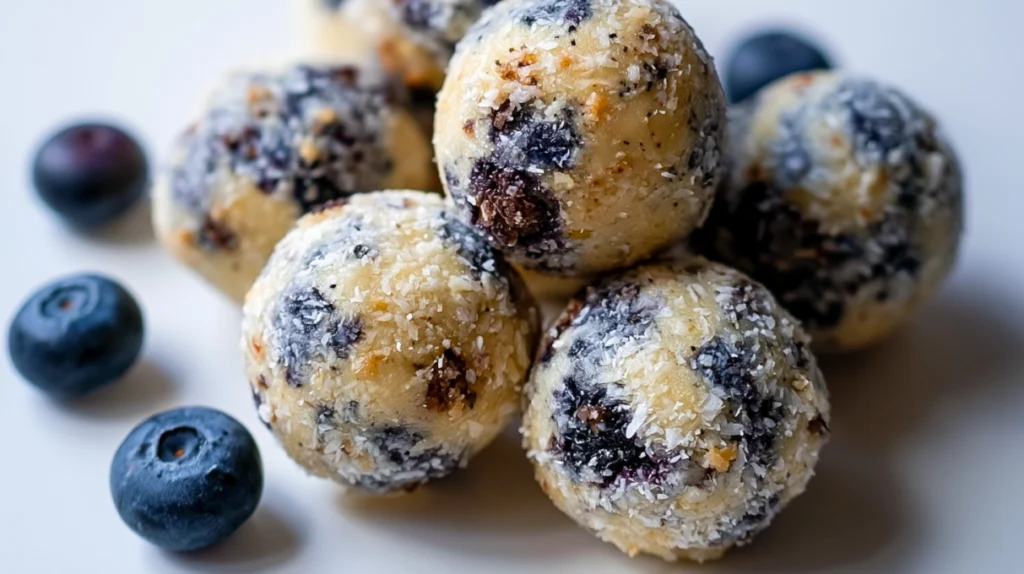 Blueberry Cheesecake Protein Balls recipe