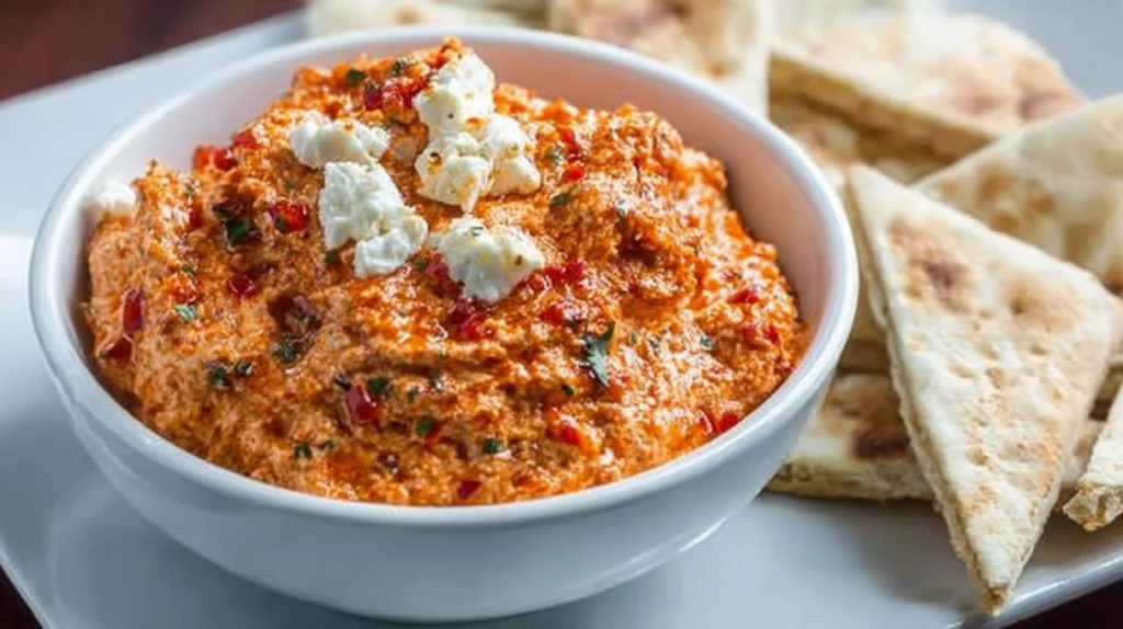 Greek Red Pepper Feta Dip