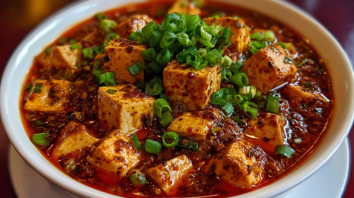 Authentic mapo tofu made with silky tofu, seasoned ground meat, and a rich, spicy Sichuan sauce.