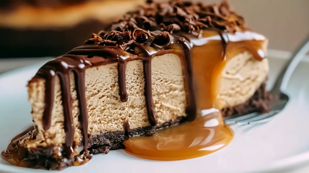 Caramel Chocolate Coffee Cheesecake