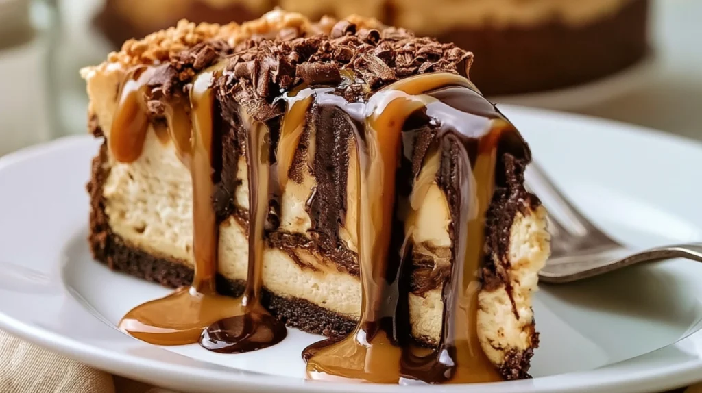 Caramel Chocolate Coffee Cheesecake Recipe