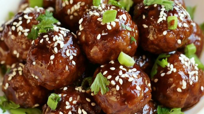 Crock-Pot Teriyaki Meatballs