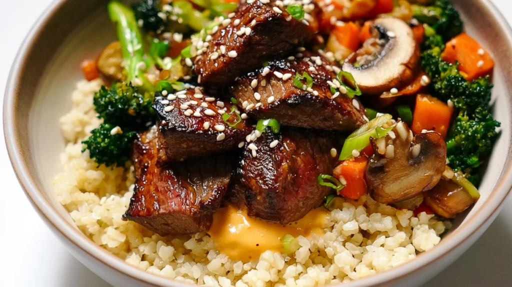 Hibachi Steak Bowls recipe